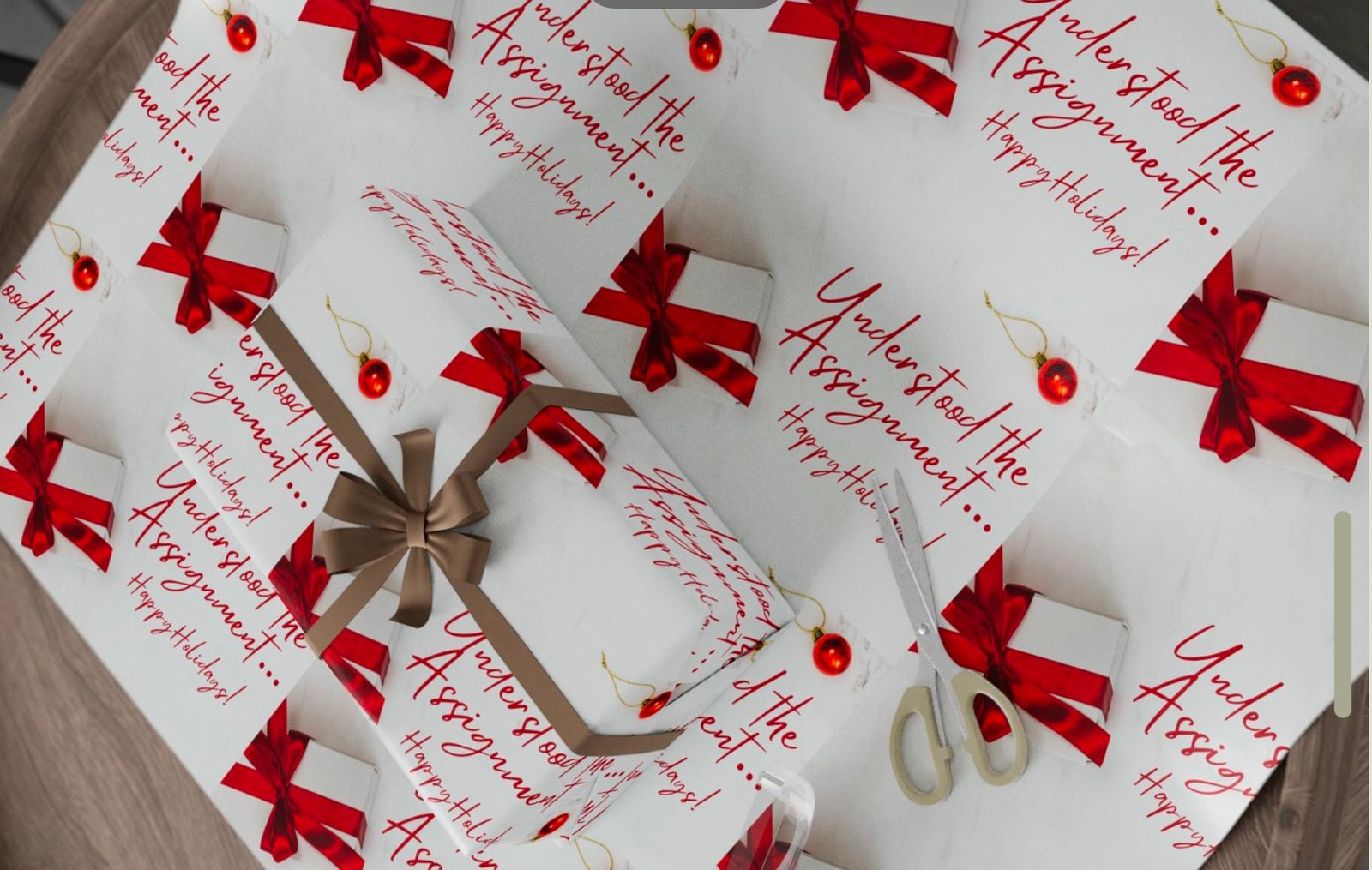 Understood The Assignment... Happy Holidays!